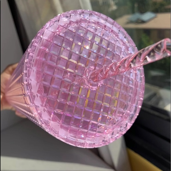 SOLD-NWT- Starbucks Holiday Disco Grid- Pink - Picture 2 of 2
